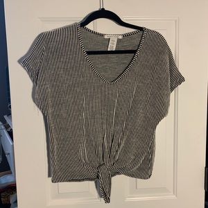 Black and white striped shirt